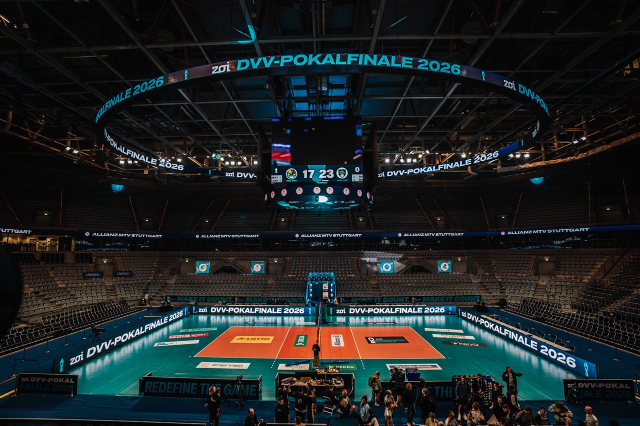 LED-Bandenwerbung in einem Stadion
