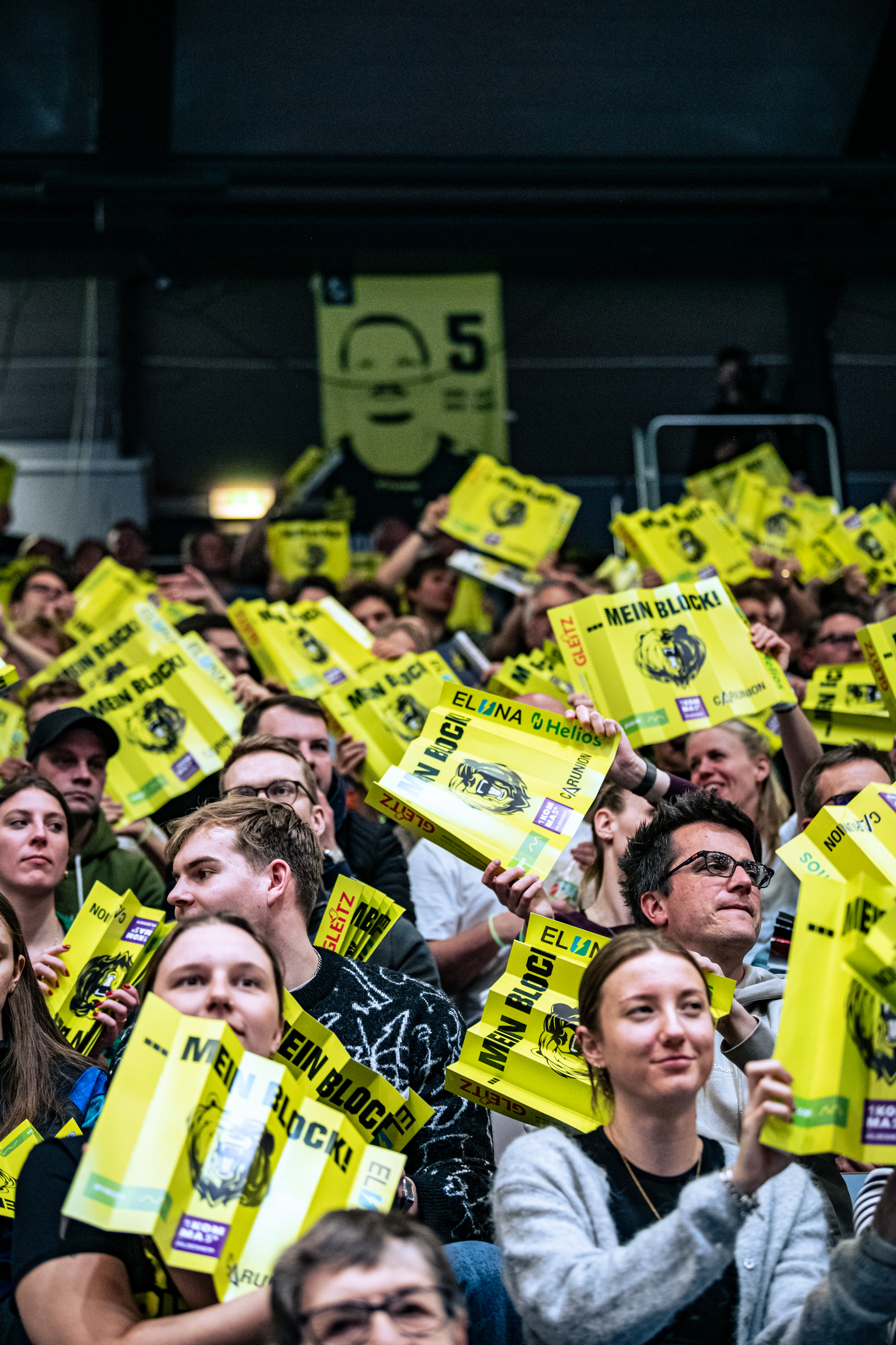 Lichtstimmung und Eventtechnik bei einem Heimspiel der Helios GRIZZLYS Giesen